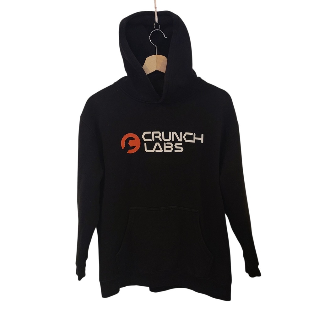Crunch Labs Hoodie Pullover Sweatshirt Mark Rober Long Sleeve Black Youth XL